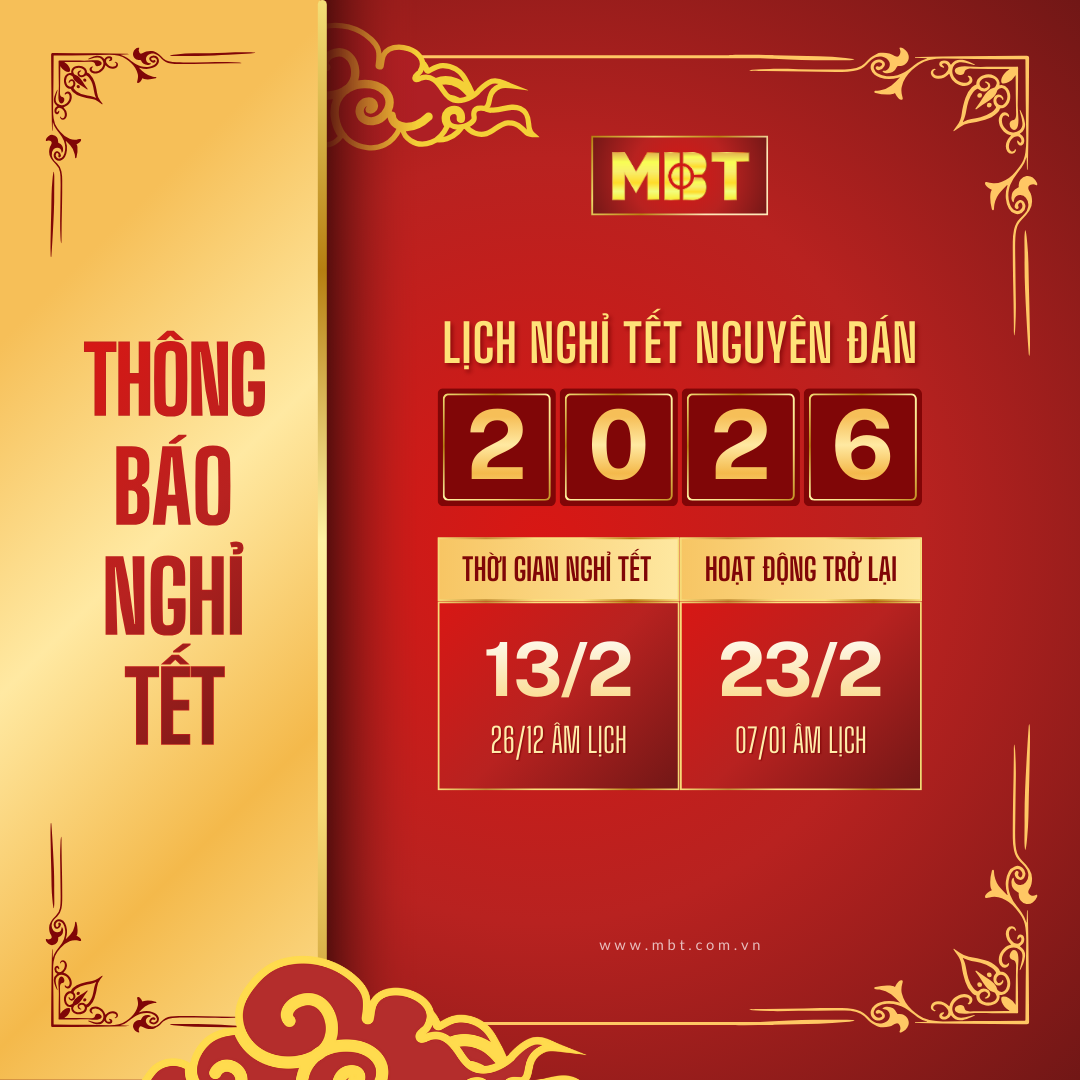 THÔNG BÁO LỊCH NGHỈ TẾT NGUYÊN ĐÁN 2026